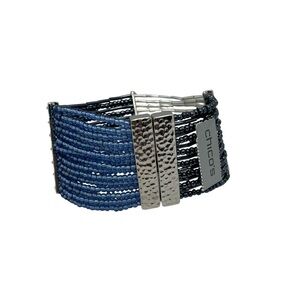 Chico’s NWT - Women’s Blue beaded Magnetic Bracelet